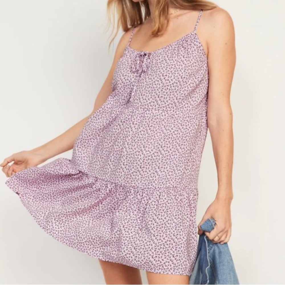 Old Navy Tiered Ditsy Floral Swing Sundress
